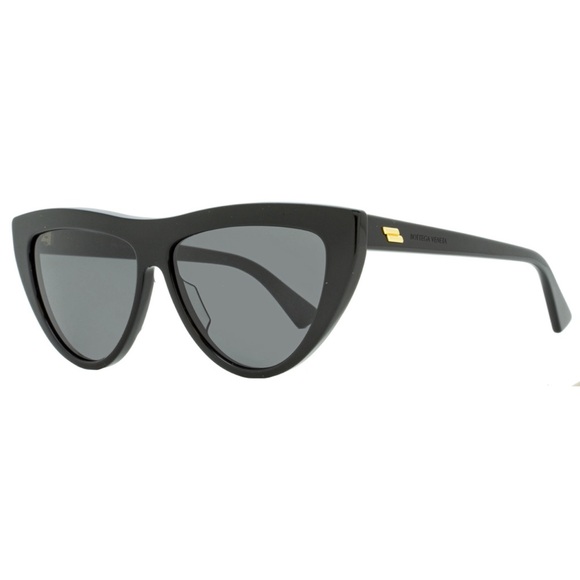 Bottega Veneta Cat Eye Sunglasses BV1018S 001 Black 57mm 1018 - Picture 1 of 2